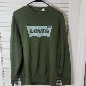 Levi's Olive Crewneck Men's Sweatshirt